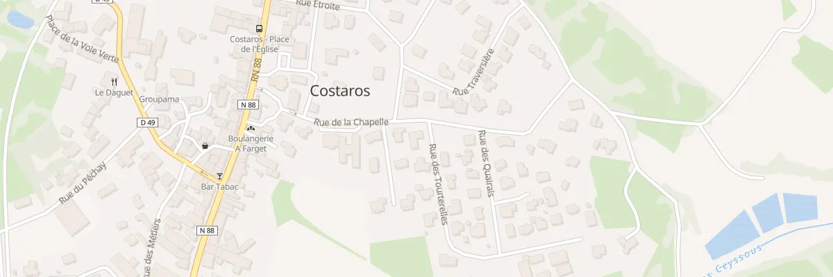 Plan du 1 Lot Les Tourterelles à Costaros