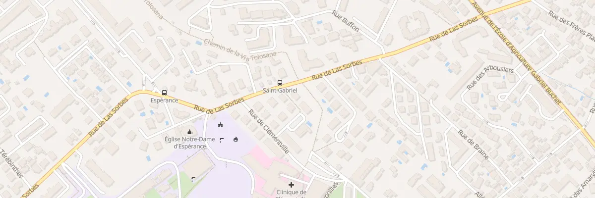 Plan du 1011 Rue de Las Sorbes à Montpellier