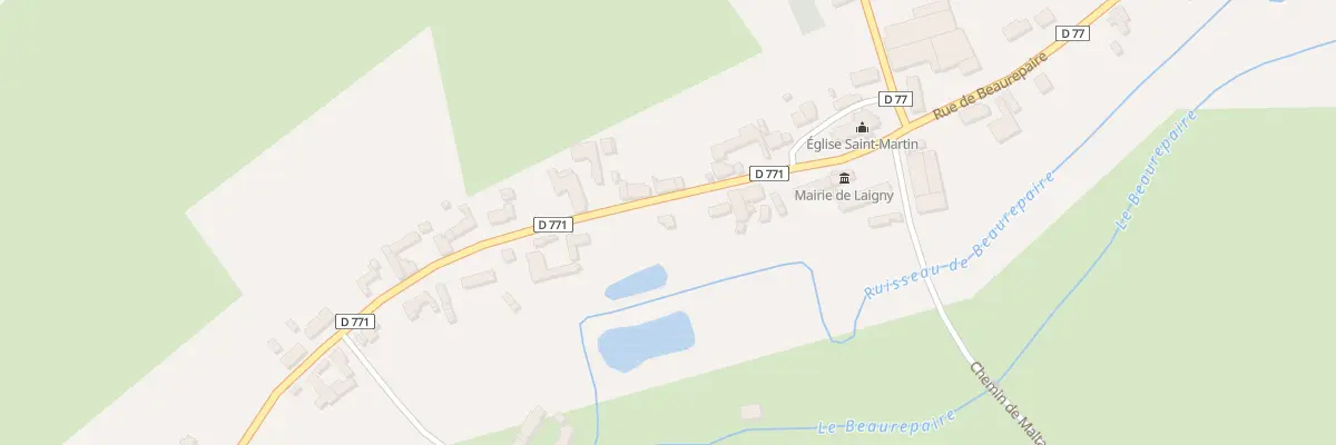 Plan du 9 Rue de Voulpaix à Laigny