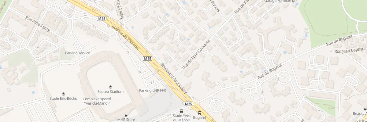 Plan du 1396 Rue de Font-Couverte à Montpellier