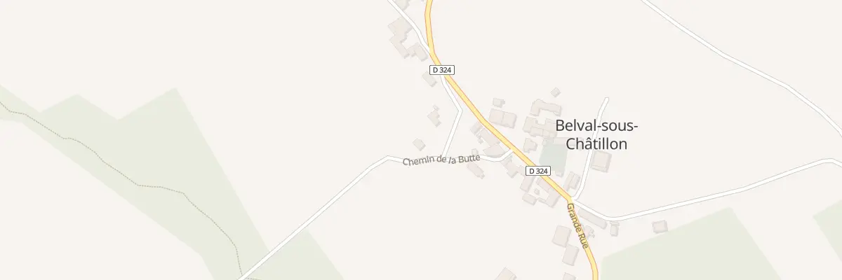 Plan du 2 Che de la Butte à Belval-sous-Châtillon