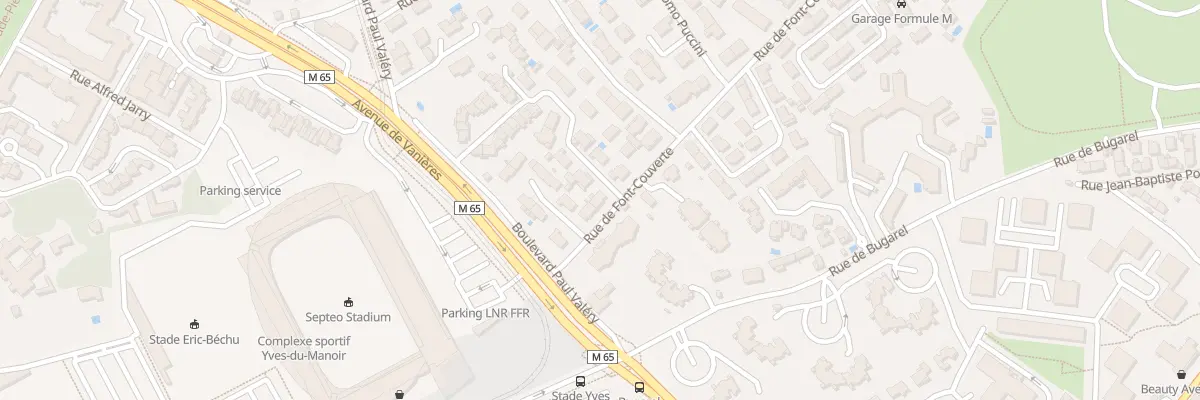 Plan du 1382 Rue de Font-Couverte à Montpellier