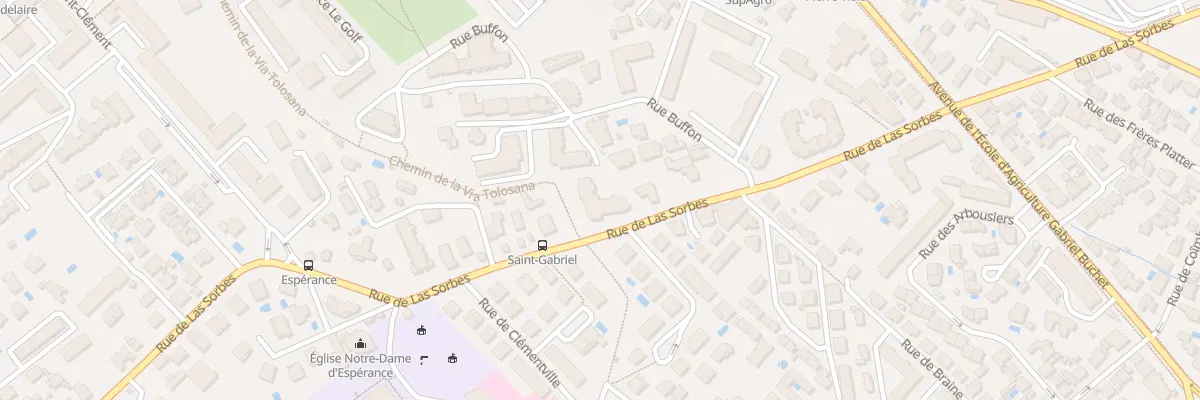Plan du 996 Rue de Las Sorbes à Montpellier