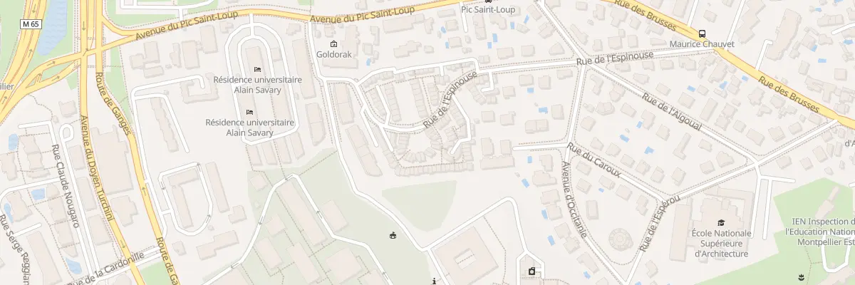 Plan du 64 All du Mont Chauve à Montpellier