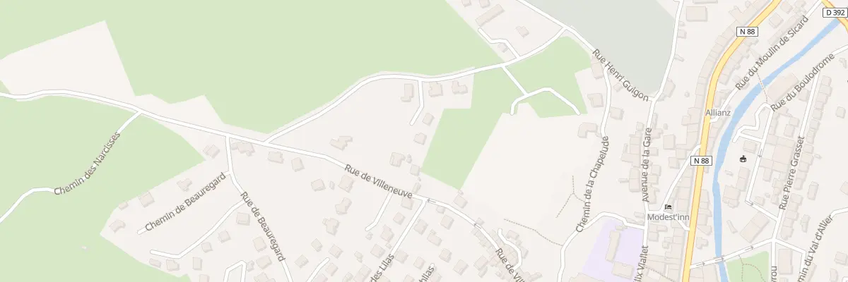 Plan du 46B Rue de Villeneuve à Langogne