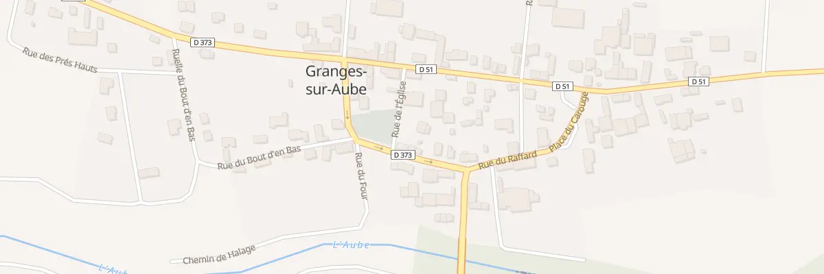 Plan du 5 Rue du Raffard à Granges-sur-Aube