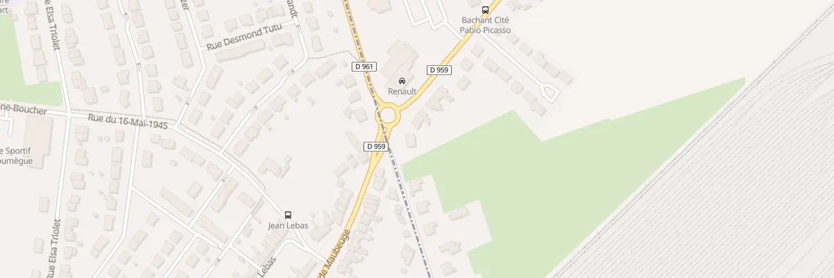 Plan du 2 Rue de Maubeuge à Bachant