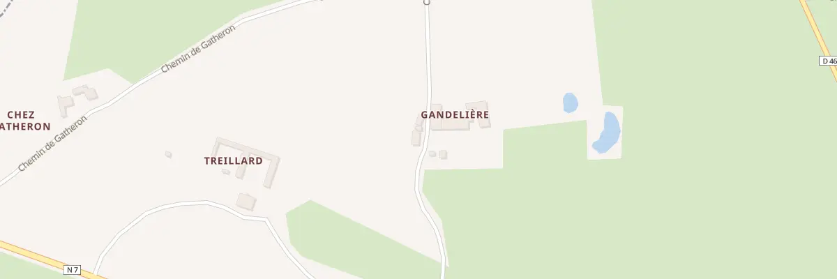 Plan du 875 Che de Gandelière à La Pacaudière