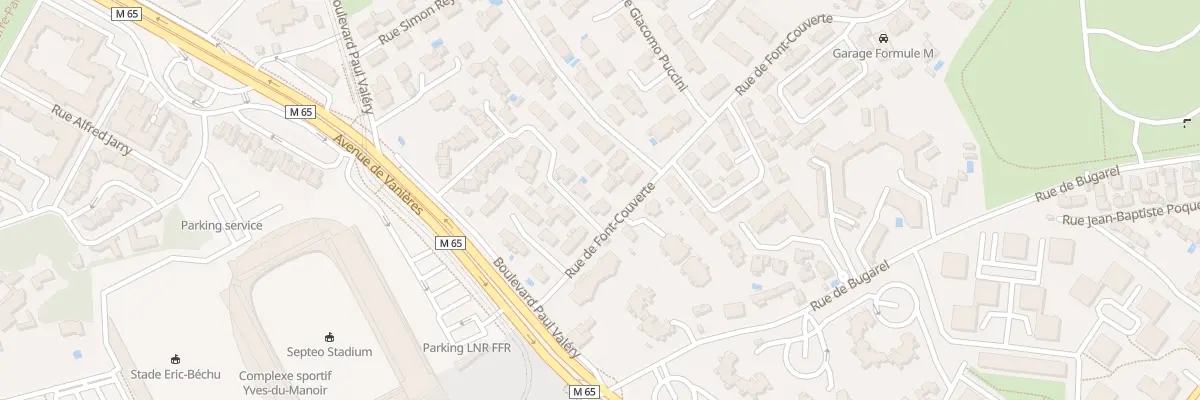Plan du 1360 Rue de Font-Couverte à Montpellier