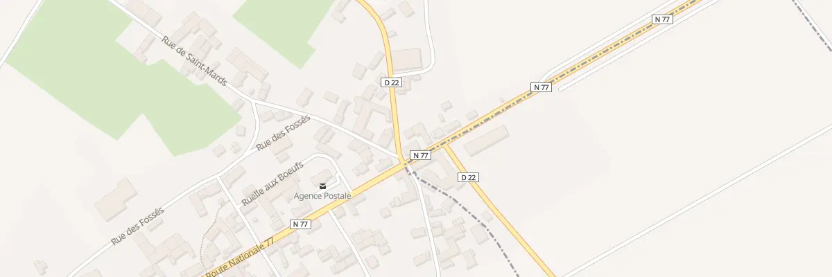 Plan du 5 Rte Nationale 77 à Villeneuve-au-Chemin