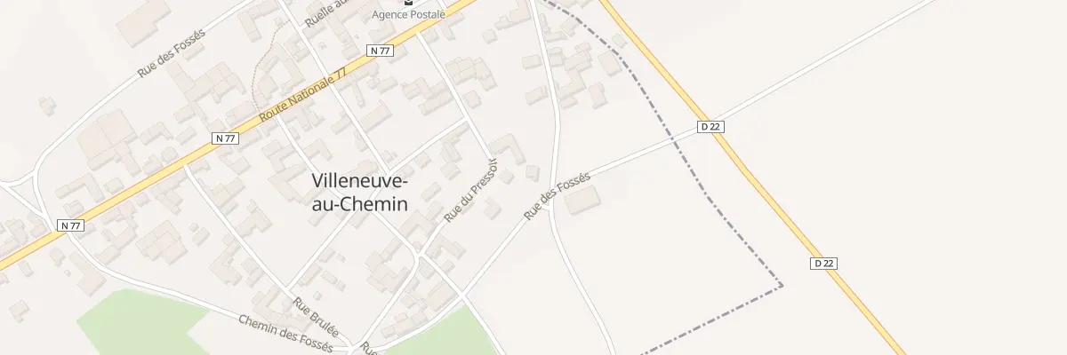 Plan du 7 Rue de la Masure à Villeneuve-au-Chemin
