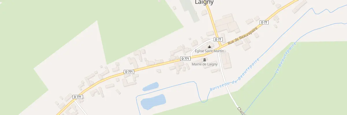 Plan du 10 Rue de Voulpaix à Laigny