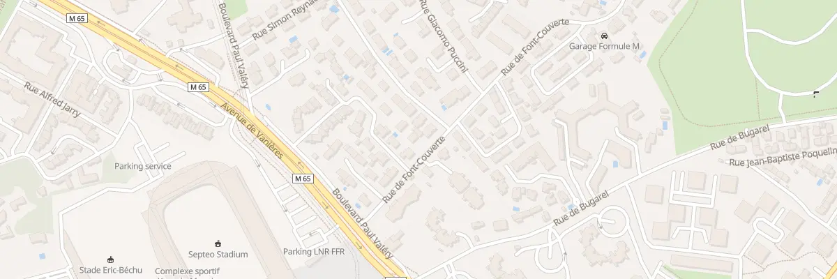 Plan du 1324 Rue de Font-Couverte à Montpellier