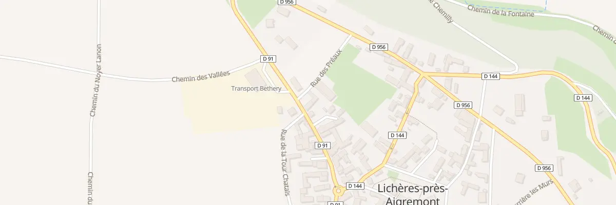 Plan du 20 Rte de Chablis à Lichères-près-Aigremont