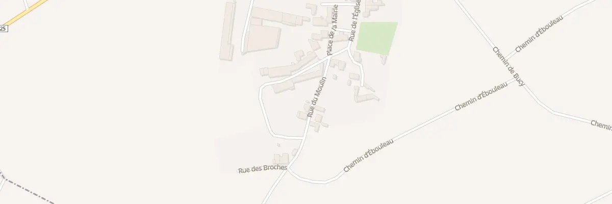 Plan du 2 Rue du Moulin à Goudelancourt-lès-Pierrepont