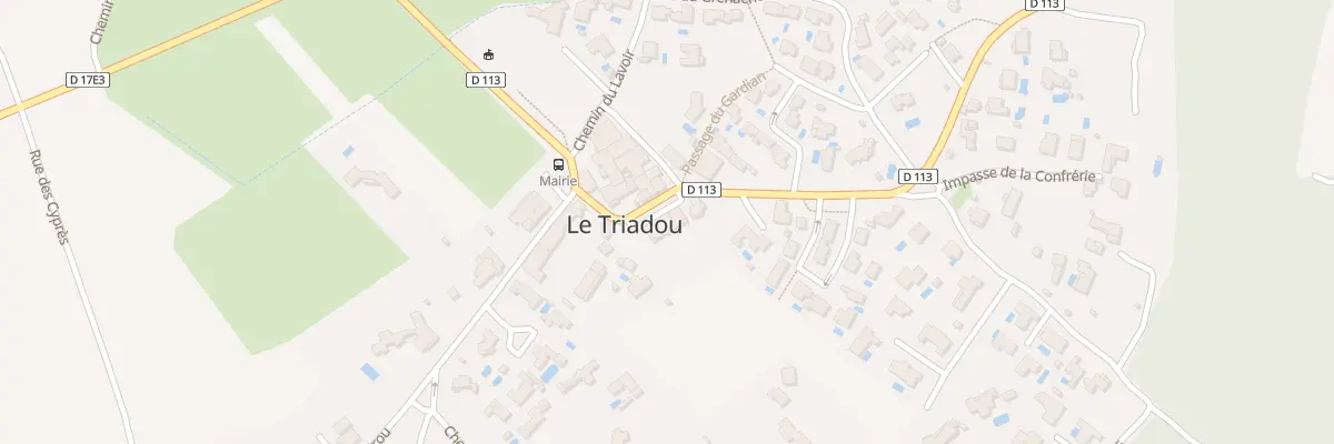 Plan de Pl de l’Eglise au Triadou