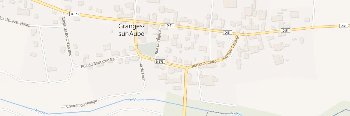 Plan du 9 Rue du Raffard à Granges-sur-Aube