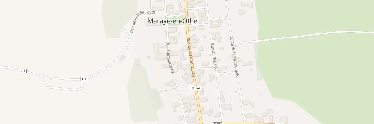 Plan du 13 Rue de la Forêt d’Othe à Maraye-en-Othe
