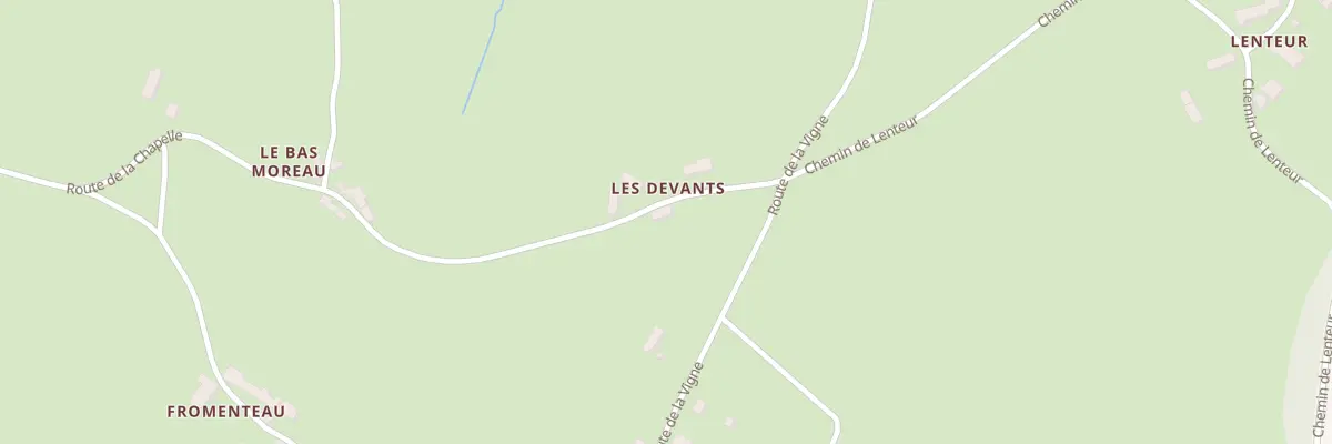 Plan du 24 Rte de la Chapelle à Ternant