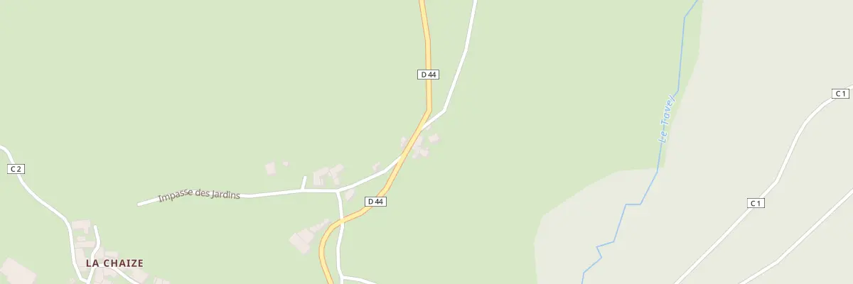 Plan du 6 Rte de St Didier sur Rochefort à La Valla-sur-Rochefort