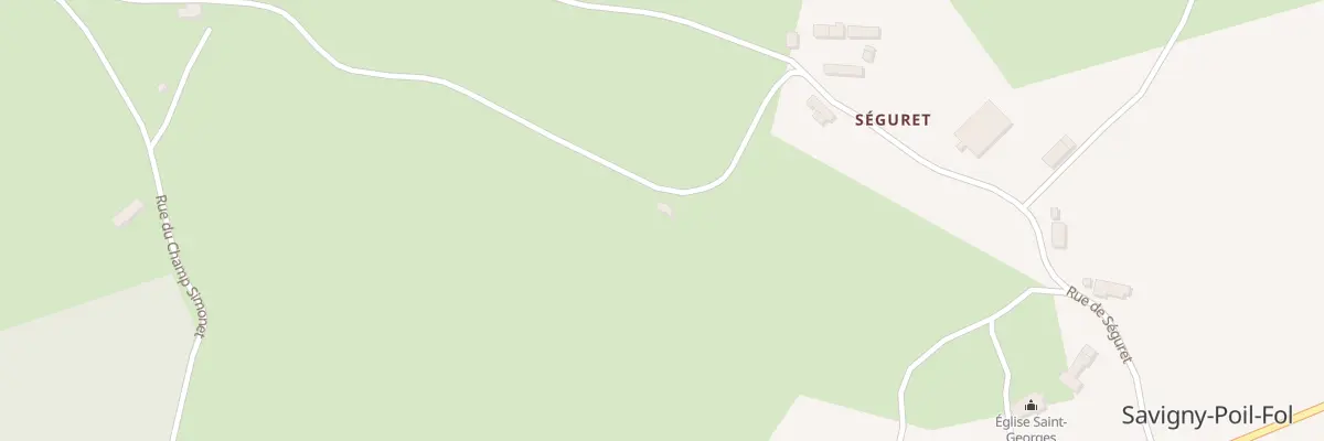 Plan du 5 Rue de Séguret à Savigny-Poil-Fol
