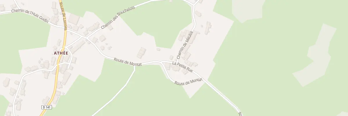 Plan du 1 Che de Meulot à Saint-André-en-Morvan