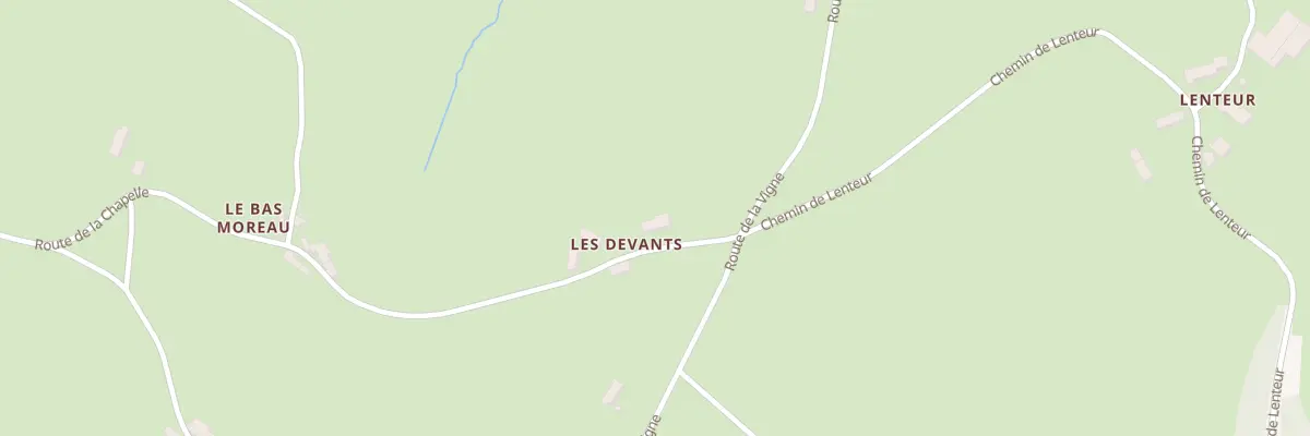 Plan du 25 Rte de la Chapelle à Ternant