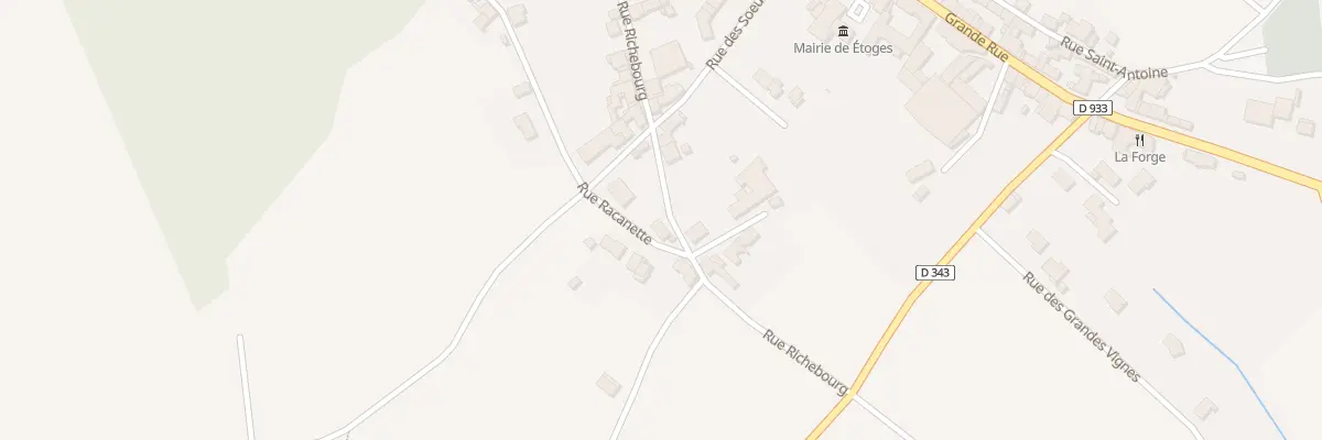 Plan du 26 Rue Richebourg à Étoges