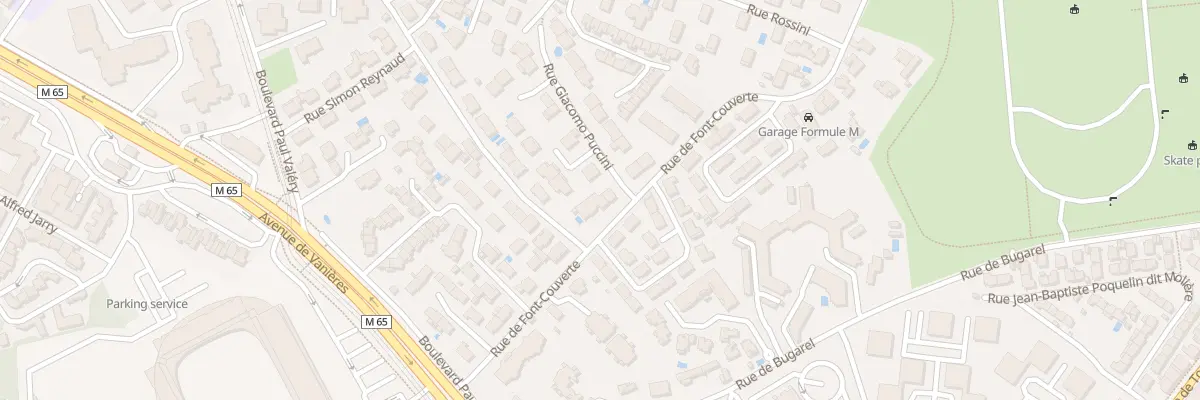 Plan du 1264 Rue de Font-Couverte à Montpellier