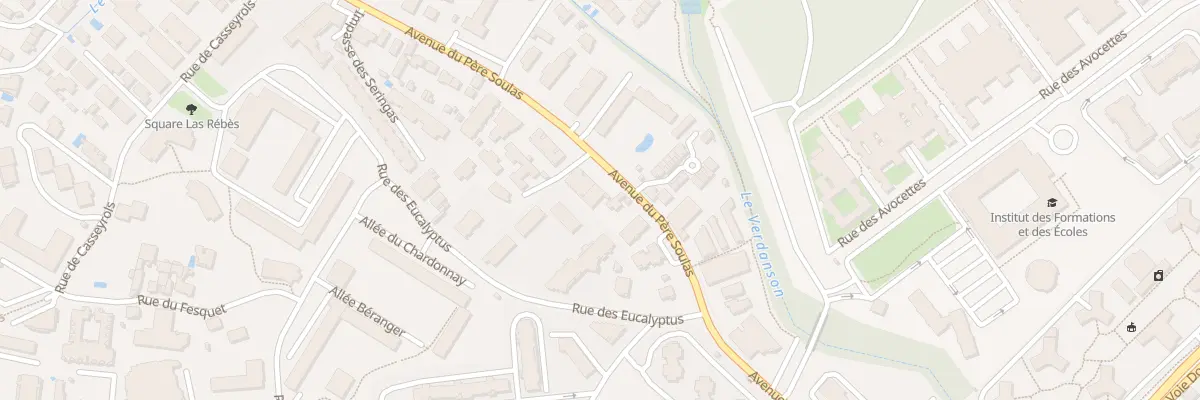 Plan du 1387 Av du Père Soulas à Montpellier