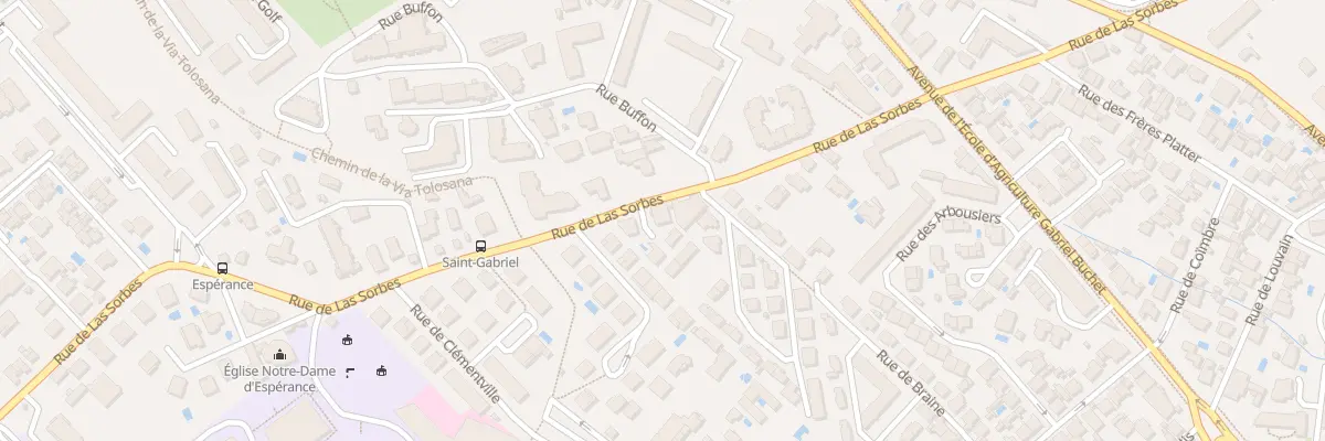 Plan du 901 Rue de Las Sorbes à Montpellier
