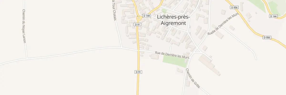 Plan du 1 Rue de Derrière les Murs à Lichères-près-Aigremont