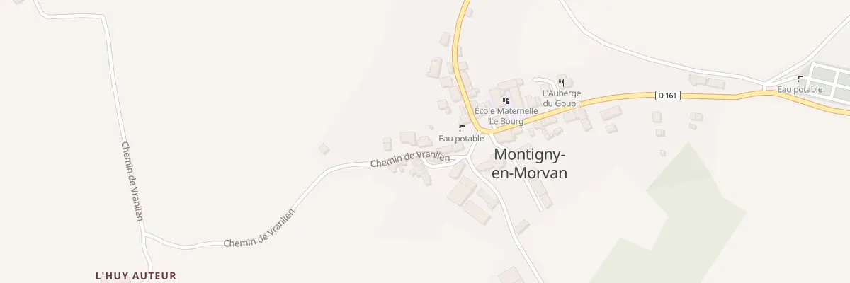 Plan du 52 Che de Vranlien à Montigny-en-Morvan