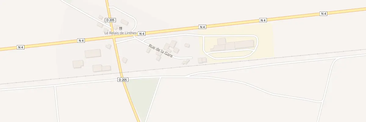 Plan du 196 Rue de la Gare à Linthes