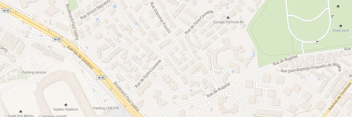 Plan du 12 Rue William et Catherine Booth à Montpellier