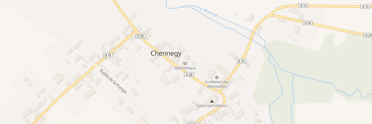 Plan du 8 Rue des Fourmis à Chennegy