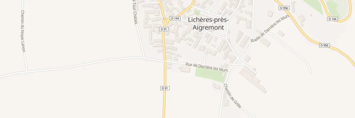 Plan du 3 Rue de Derrière les Murs à Lichères-près-Aigremont