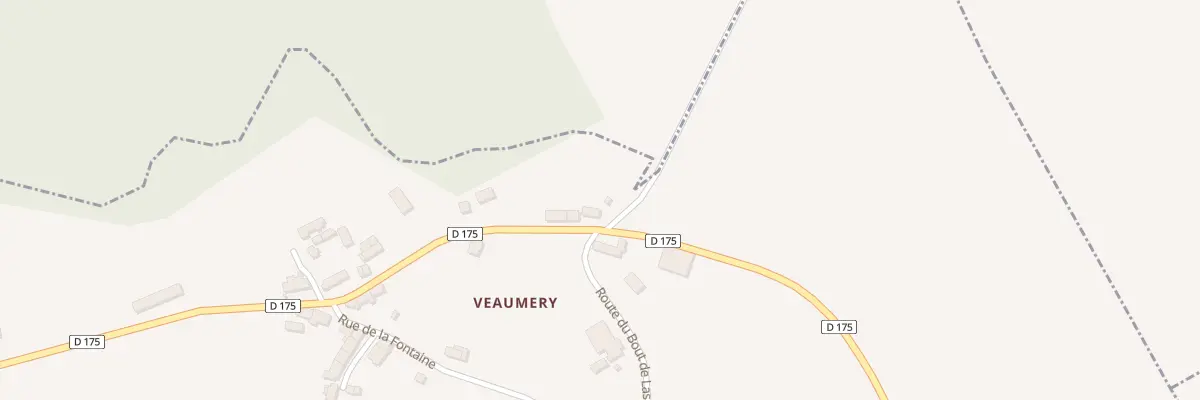 Plan du 172 Veaumery à Blismes