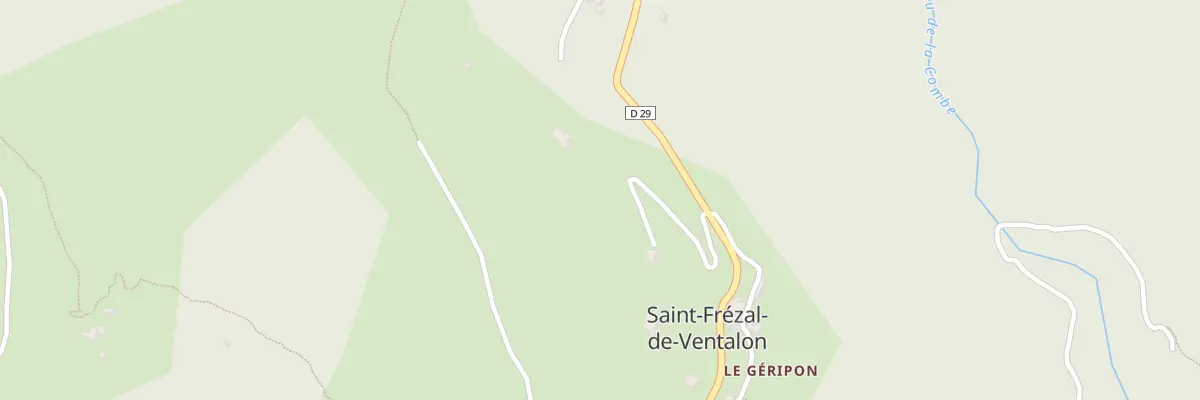 Plan du 5111 Le Geripon à Ventalon en Cévennes