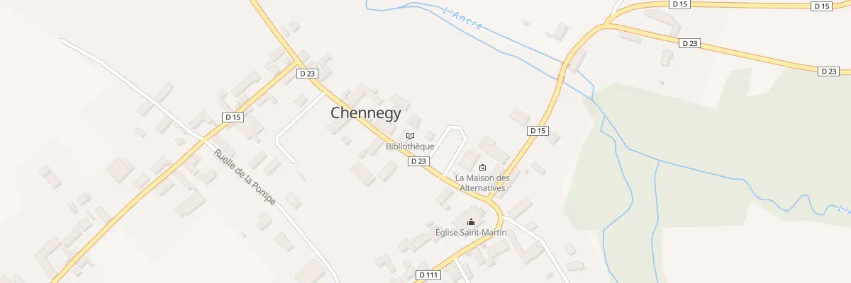 Plan du 6 Rue des Fourmis à Chennegy