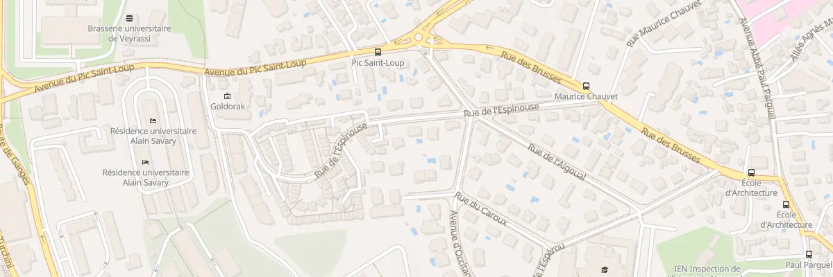 Plan du 233 Rue de l’Espinouse à Montpellier