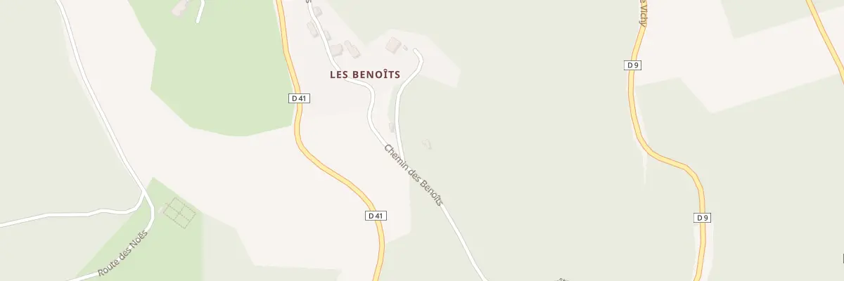 Plan du 619 Che des Benoits à Saint-Rirand