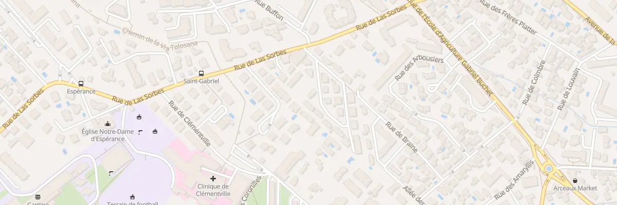 Plan du 10 Rue François Villeneuve à Montpellier