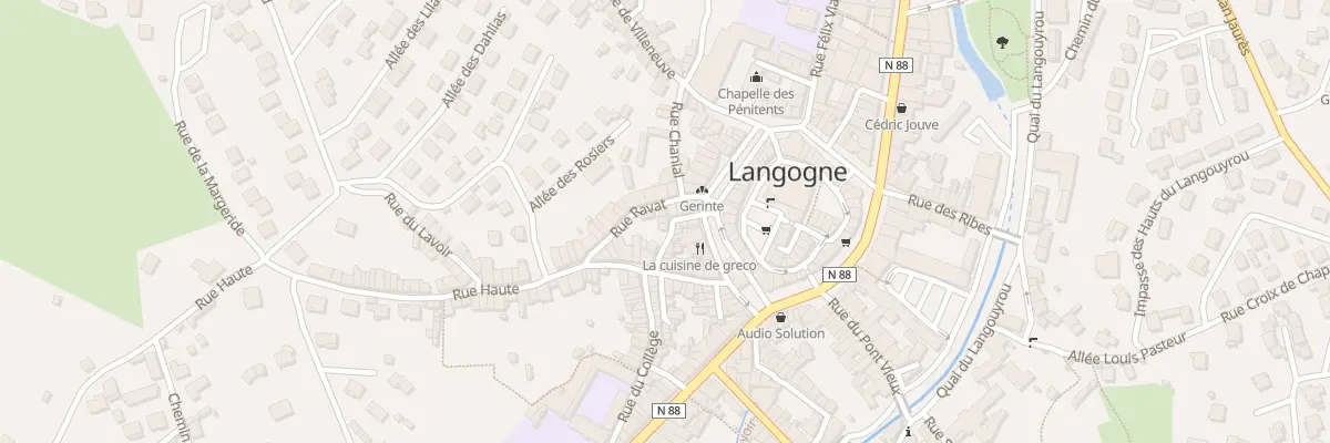Plan du 6 Rue Martine à Langogne