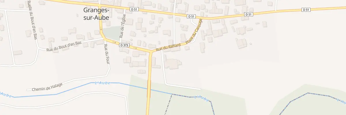 Plan du 20 Rue du Raffard à Granges-sur-Aube