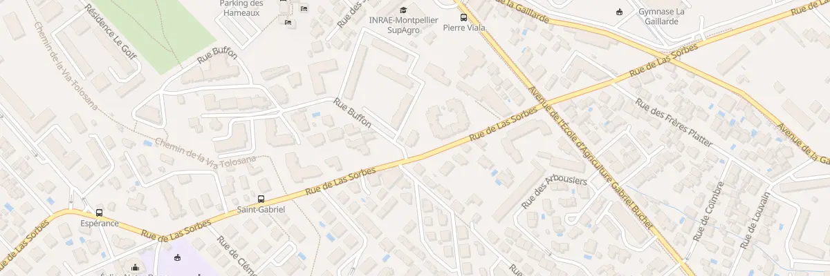 Plan du 802 Rue de Las Sorbes à Montpellier