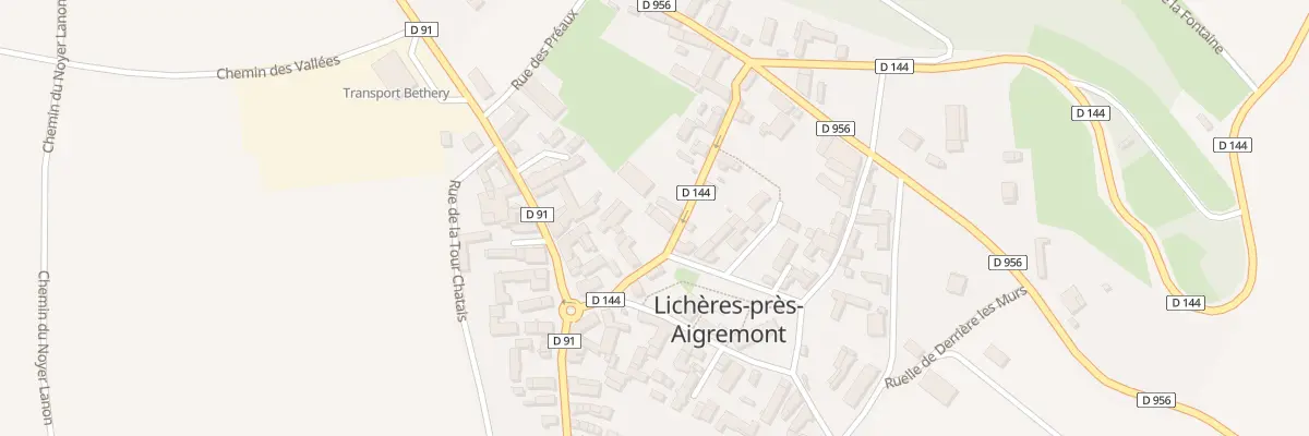 Plan du 3 Gr Grande Rue à Lichères-près-Aigremont