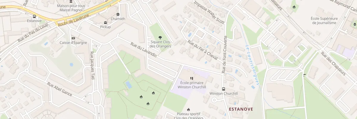 Plan du 370 Rue du Lavandin à Montpellier
