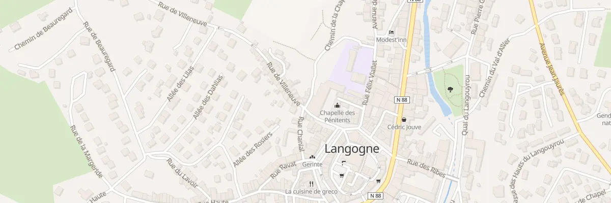 Plan du 2 Rue de Villeneuve à Langogne