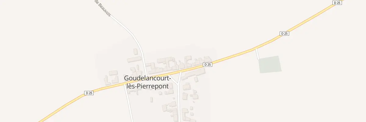Plan du 25 Grande Rue à Goudelancourt-lès-Pierrepont